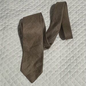 Polo Ralph Lauren Vintage Elegant Tan Handmade Linen Tie